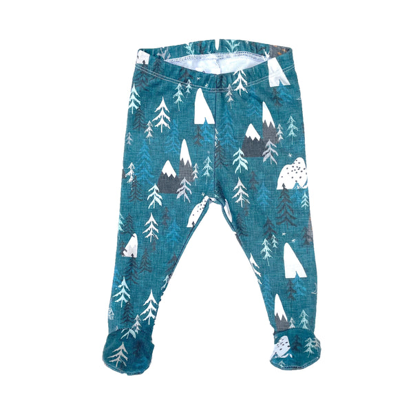 Baby Footie Pants - Forest