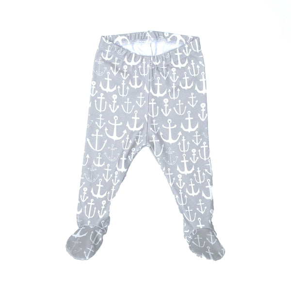 Baby Footie Pants - Anchors