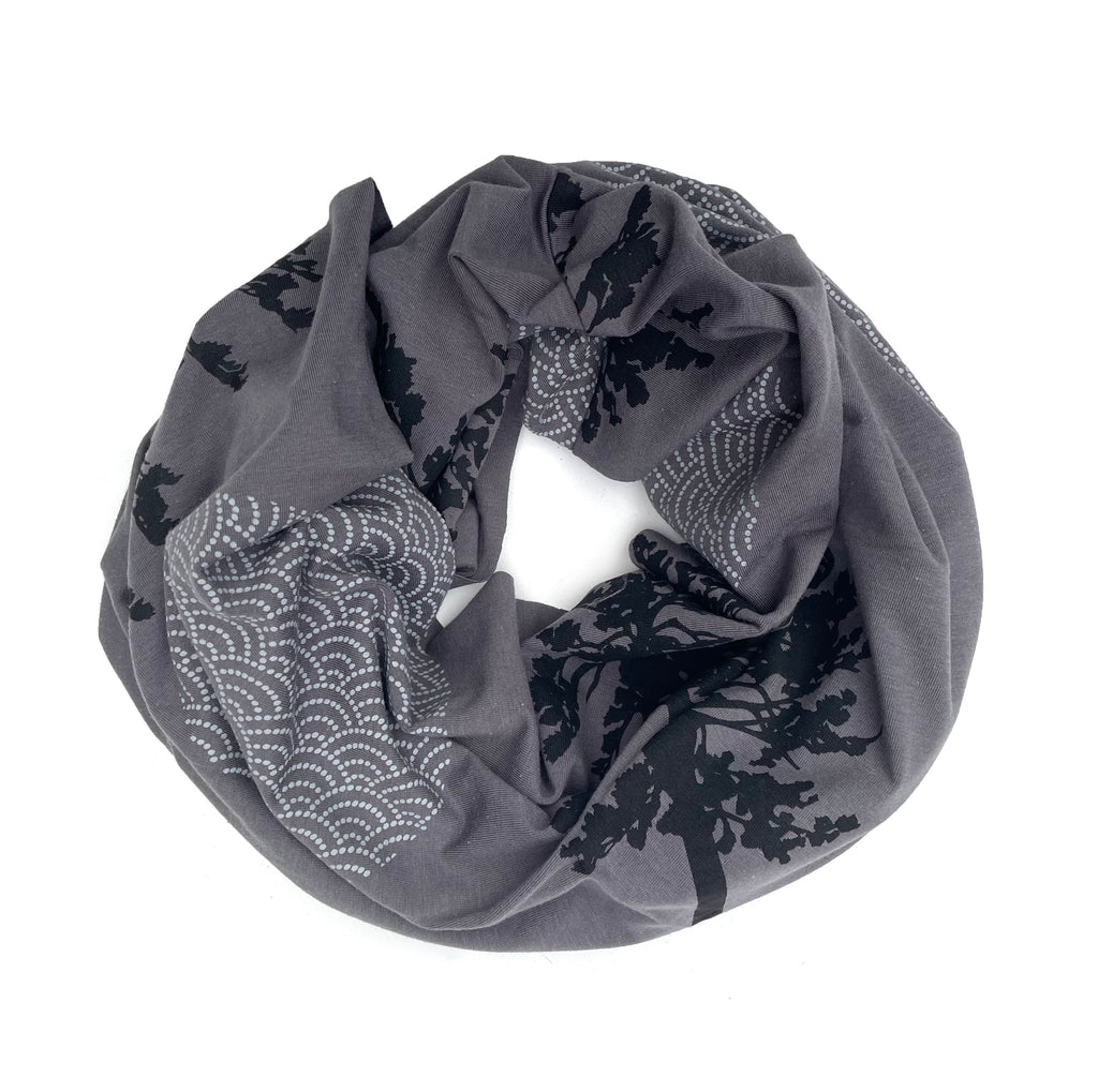 Grey Douglas Fir Bamboo Circle Scarf – Dottie Handmade