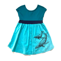 Teal + Blue Whale Size 4-5